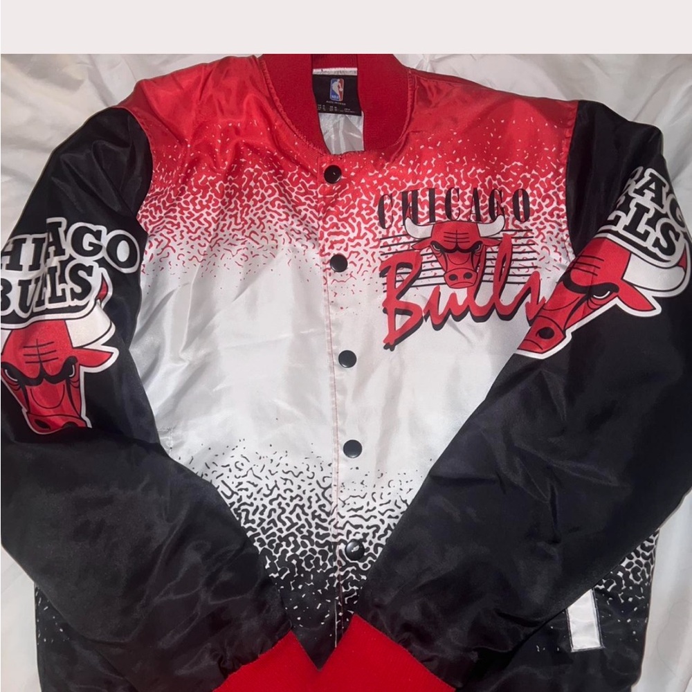 Chicago Bulls Red and Black Jacket